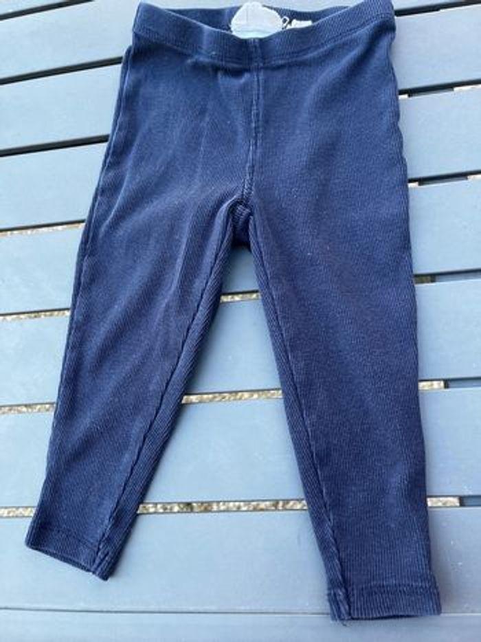 Legging bébé garçon bleu marine 9 mois - photo numéro 1