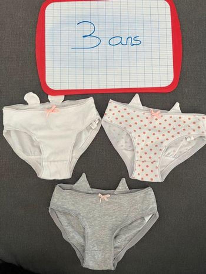 Lot de 3 culottes 3 ans - photo numéro 2