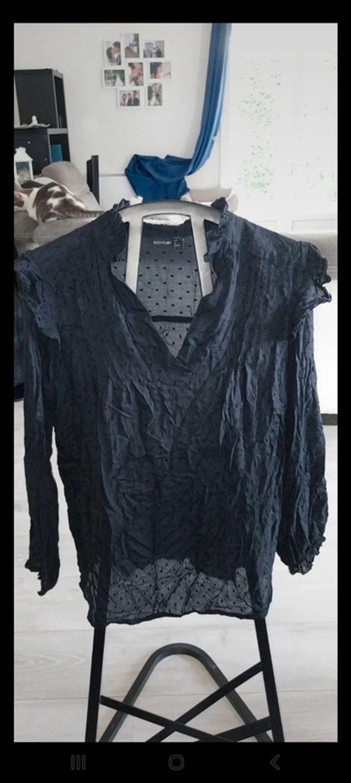 Blouse manches longues noire taille 44 neuve. - photo numéro 1