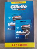 GILETTE PROGLIDE Coffret 10 Recharges lames de Rasoirs.