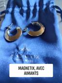 Boucles d'oreilles avec aimants, Magnetix, acier inoxydable