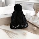 Bonnet fille pompon