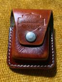 Vintage Pochette pour zippo /ceinture Harley Davidson en cuir