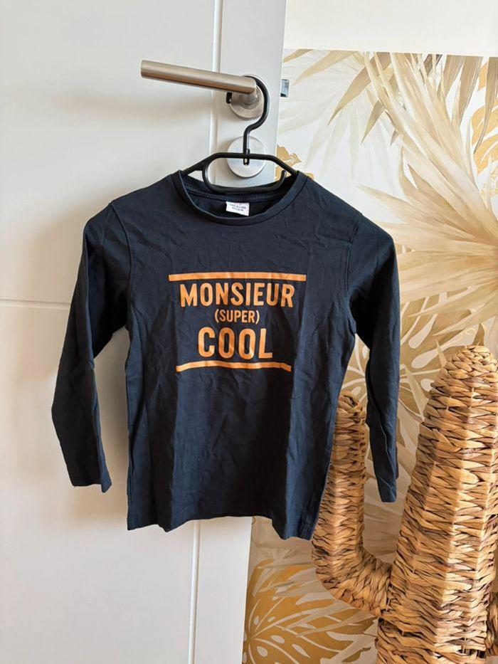 T-shirt manches longues monsieur super cool - photo numéro 1