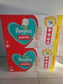 Lot de 2 giga pack de couches culottes PAMPERS baby dry taille 5