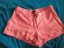 short rose en lin et coton