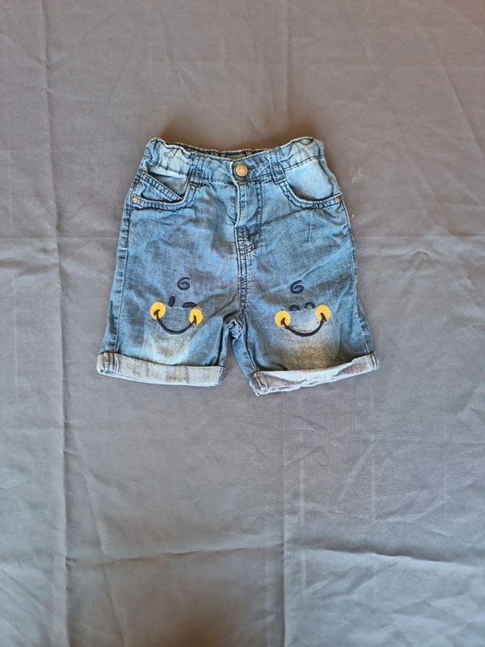 Short jeans 2ans bleu - photo numéro 1