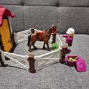 Box playmobil cheval marron