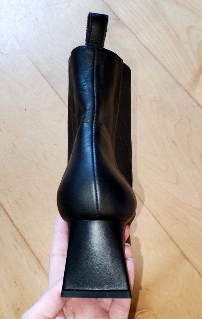 Bottines en cuir noir, Pollini, neuves, t.41 ref.SA24105C1FTC0000 - photo numéro 9