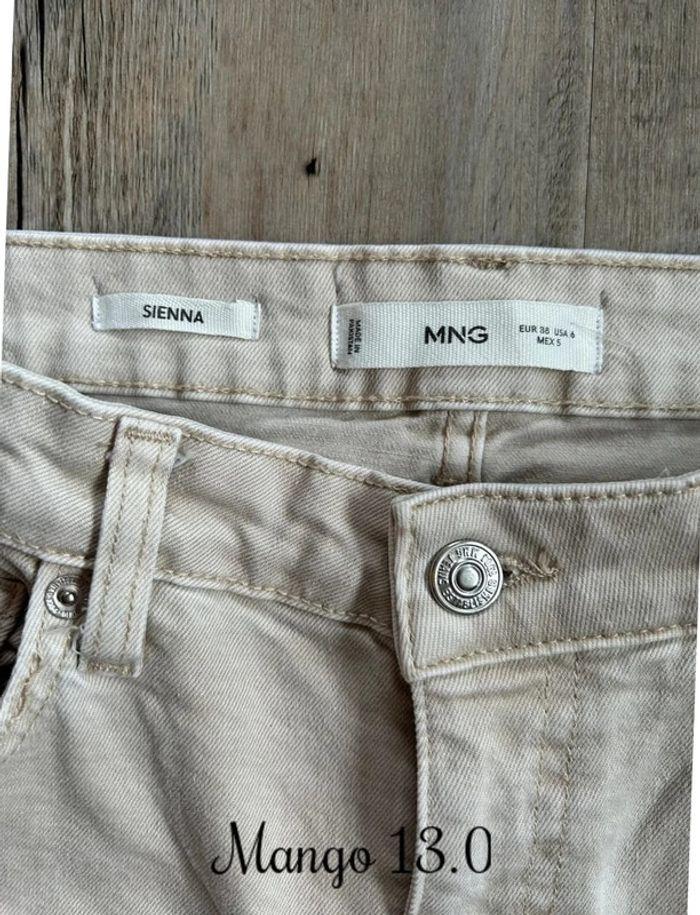 Jean flare 7/8ème beige Mango – Moderne et féminin, taille 38 (M), très bon état 💖 - photo numéro 4