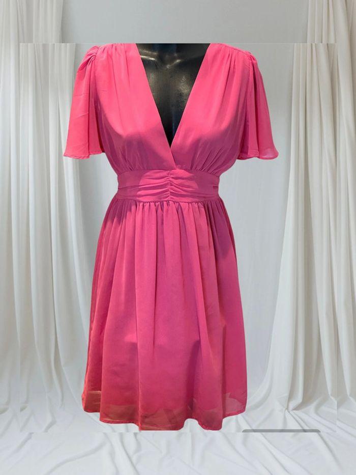 Magnifique Robe midi rose S/M 36/38 - photo numéro 1