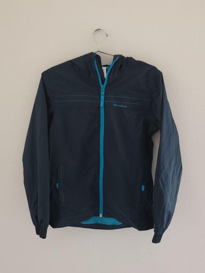 Veste zippée Queshua bleu marine brodé - photo numéro 1