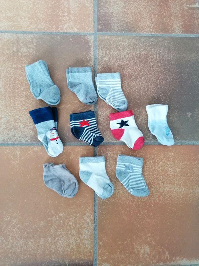 Lot de 10 paires de chaussettes bébé fille garçon - photo numéro 1