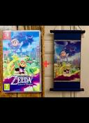 Lot Bundle Zelda Echoes of Wisdom & Parchemin rouleau mural Poster, Jeu Nintendo Switch