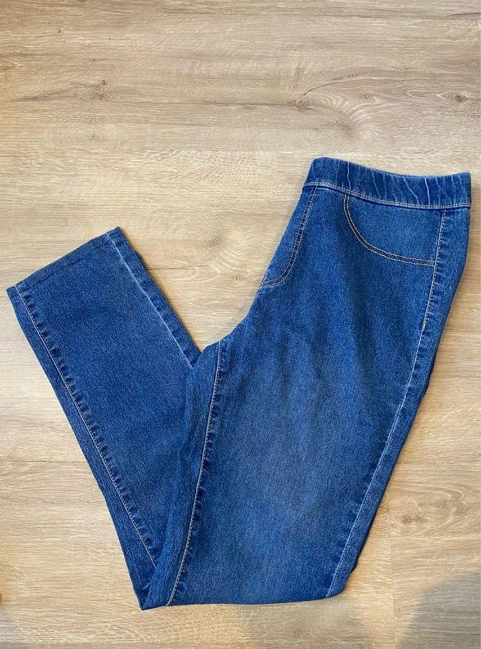 Jegging / legging effet jean bleu taille 38 / M Gémo - photo numéro 1