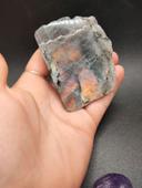 Plaque Labradorite Orange Violacée flash