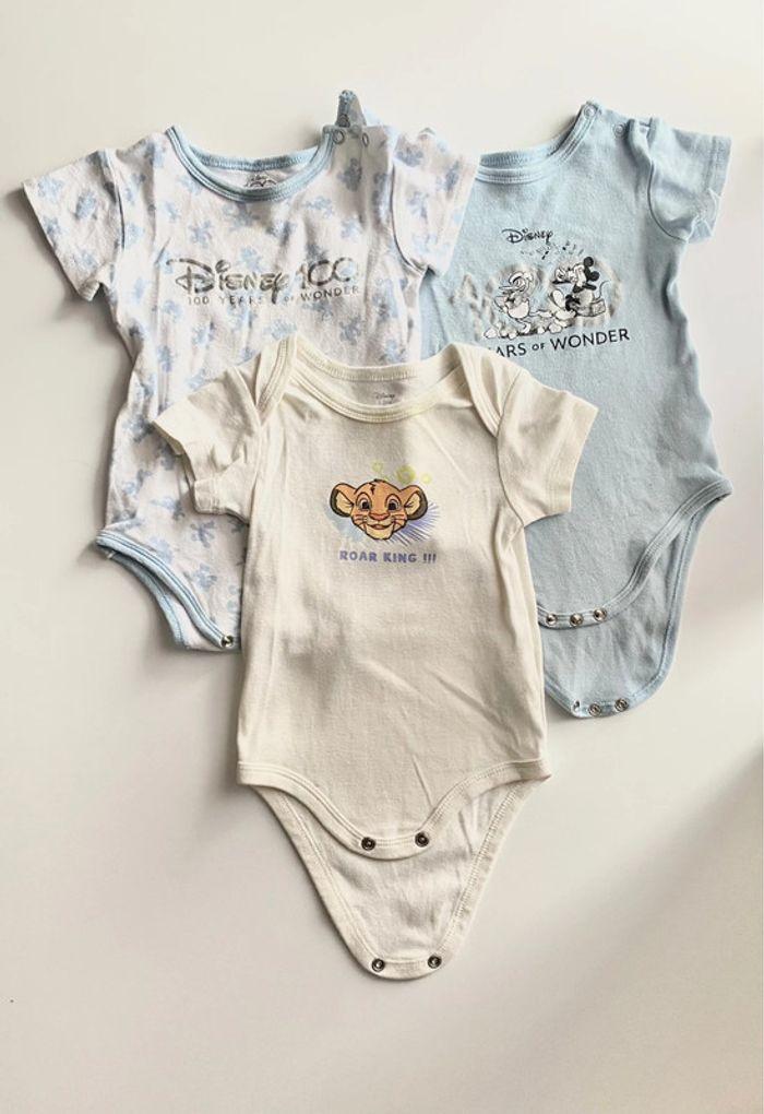 Disney Baby Lot de 3 body 12 mois