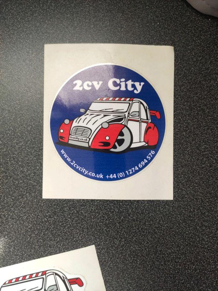 2 stickers autocollants Citroën 2CV - photo numéro 3