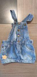 Robe salopette jeans 6 mois