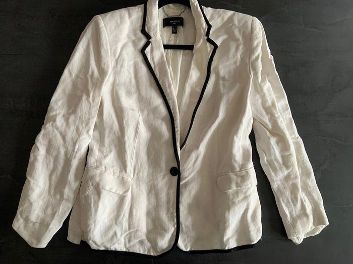 Blazer Mango blanc - photo numéro 2