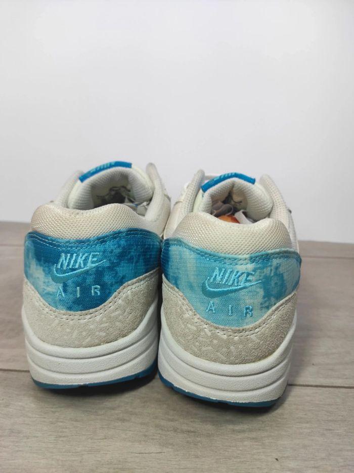 Baskets Nike air max one print bleue et blanches light blue grey mist neuves sans boîte pointure 39 - photo numéro 6