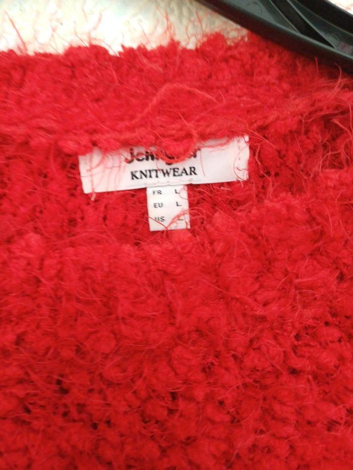 Pull court rouge pilou pilou #jennyfer L - photo numéro 2