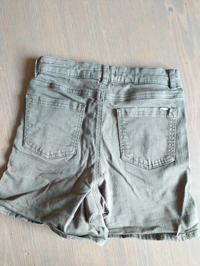 Short en jean kaki - photo numéro 5