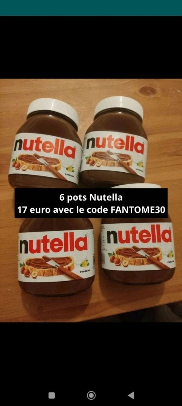 Lot 6 pots Nutella - photo numéro 4