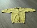 Gilet style cardigan jaune pâle 2-3 ans TEX