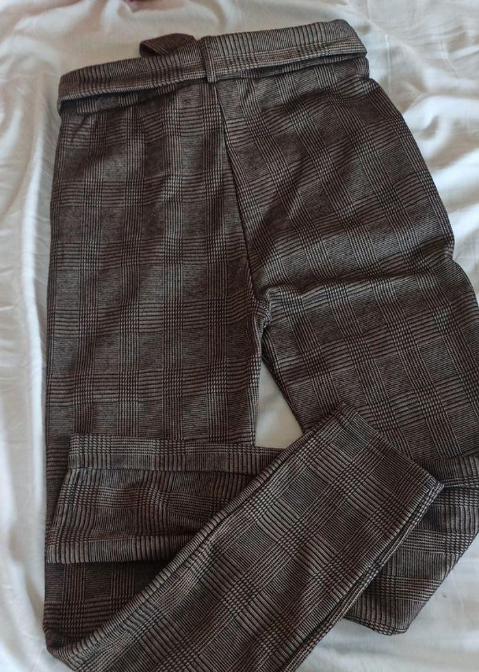 Pantalon marron à carreau M - photo numéro 3