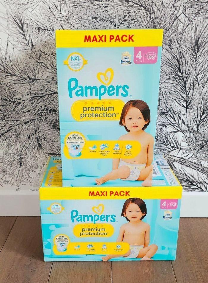 172 Couches Pampers Premium Protection Taille 4 - photo numéro 1