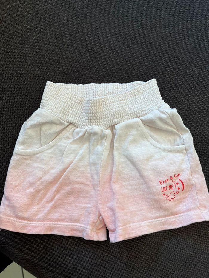 Short coton dégradé de rose 3 ans - photo numéro 1