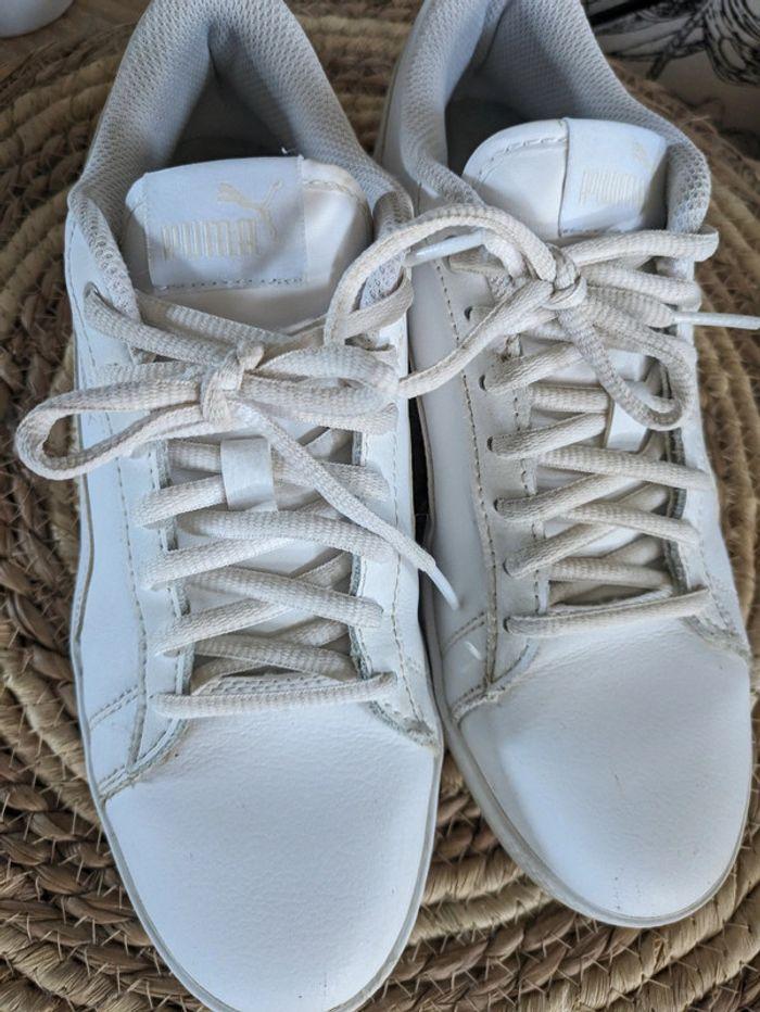 Baskets Puma blanches - photo numéro 3