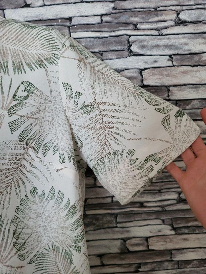 Ensemble pantalon large kaki blouse fluide tropical primark taille 42 - photo numéro 6