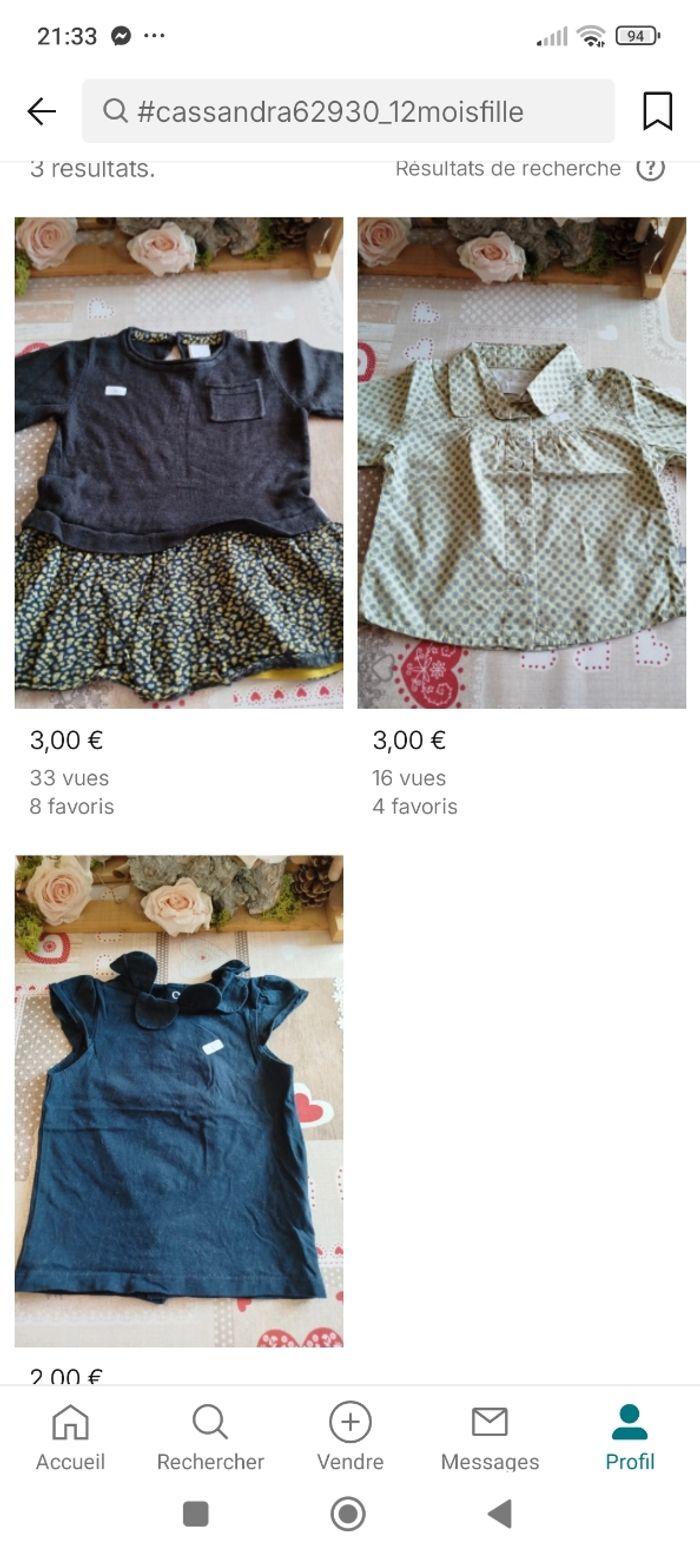 Lot vêtements bébé fille - photo numéro 3