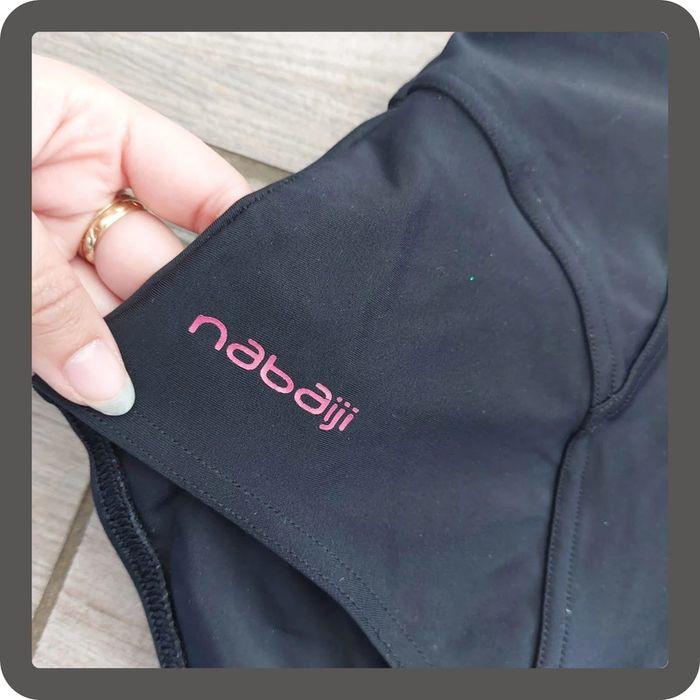 Maillot de bain une pièce noir et rose - Taille 38 Nabaiji - photo numéro 3