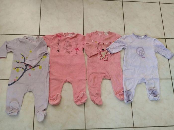 Lot de 4 pyjama 12 mois fille - photo numéro 1