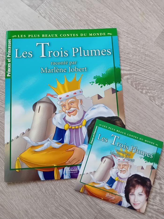 Livre les trois plumes raconté par marlene jobert - photo numéro 1