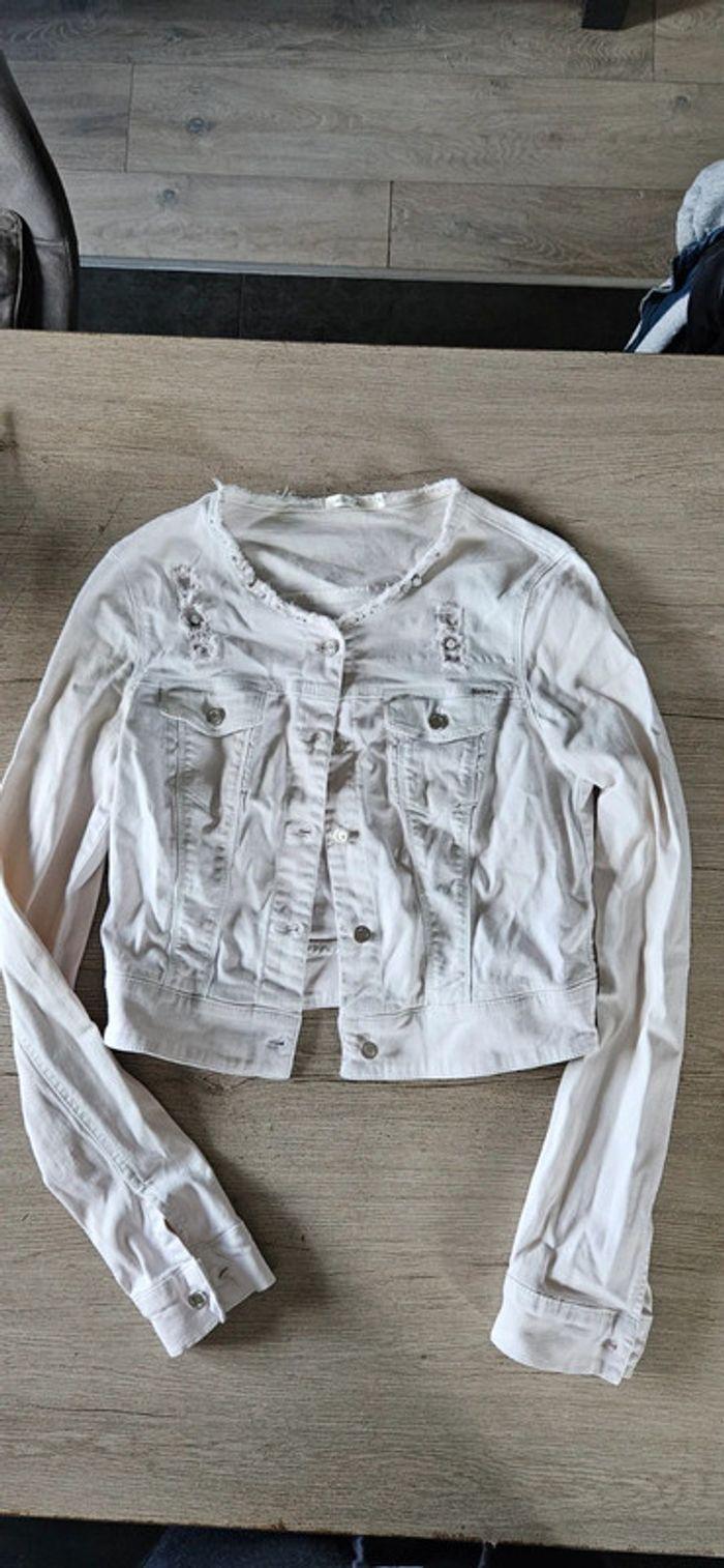 Veste en jean s blanc cassé, Kocca, M, très bon état - photo numéro 2