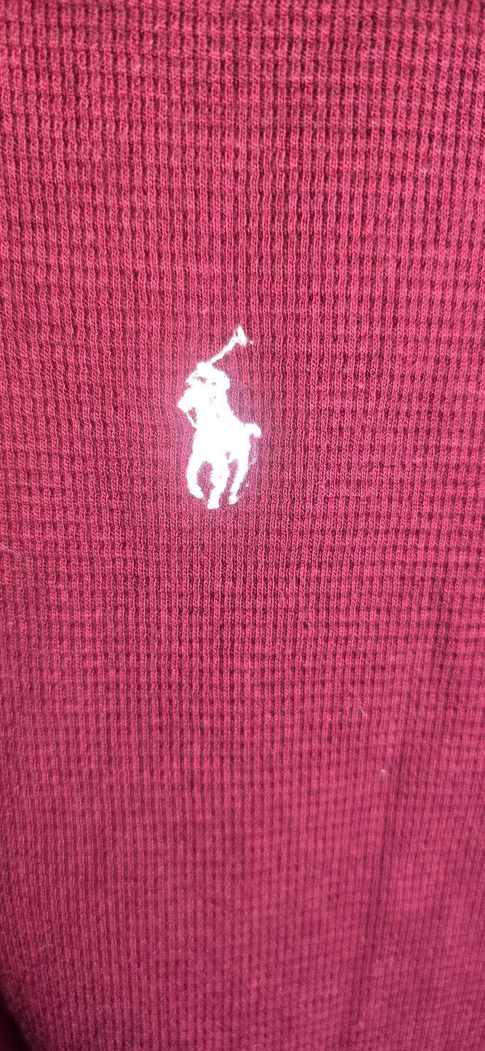 Pull  Ralph Lauren - Sweat bordeaux en coton taille L - photo numéro 2