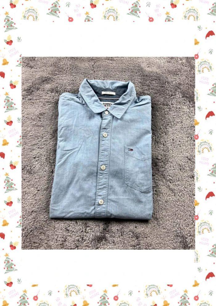 👕 Chemise Tommy Jeans Bleu Taille S 👕 - photo numéro 1