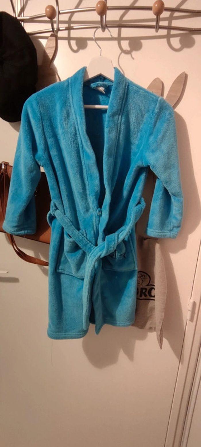 robe de chambre bleu - photo numéro 1