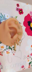 Earcuff et boucles d'oreilles acier inoxydable