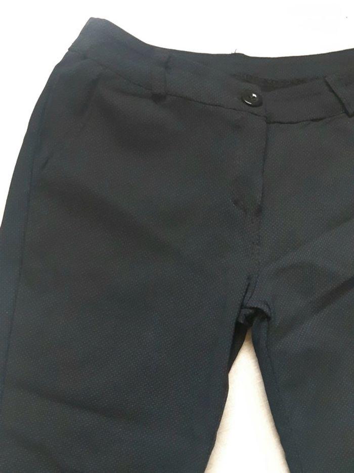 Pantalon bleu nuit à motifs t.34(xs) - photo numéro 2