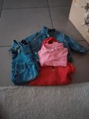 Vêtements bébé garçon veste en jean Obaibi# chemise #gilet zippé