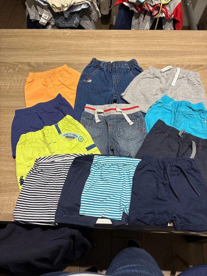 Lot de 11 shorts garçon 6 mois - photo numéro 1