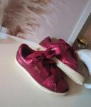 Baskets Puma Heart Bordeaux rouge