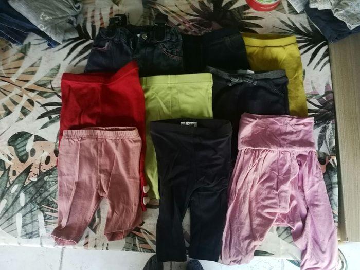 Lot pantalon legging fille 6 mois - photo numéro 2