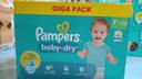 Giga pack couches Pampers baby dry taille 7