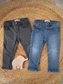 Lot de deux jeans 12-18 mois